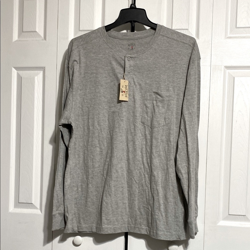 RedHead brand Co Heather gray long sleeve tee shirt size XL